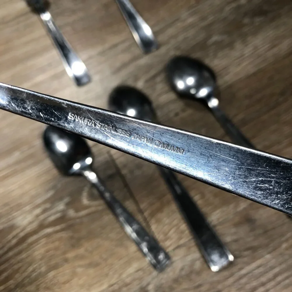 Debbie Mumm Sakura Japan SNOWFLAKE 13Pcs Stainless Steel Flatware Tableware